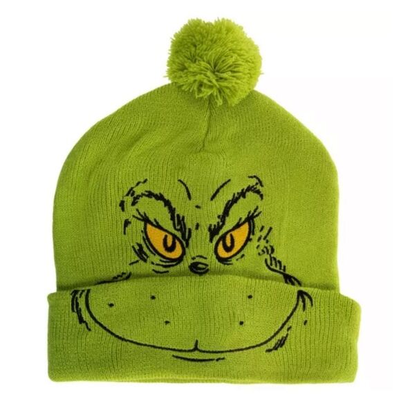 Grinch Face Beanie - Picture 1 of 2